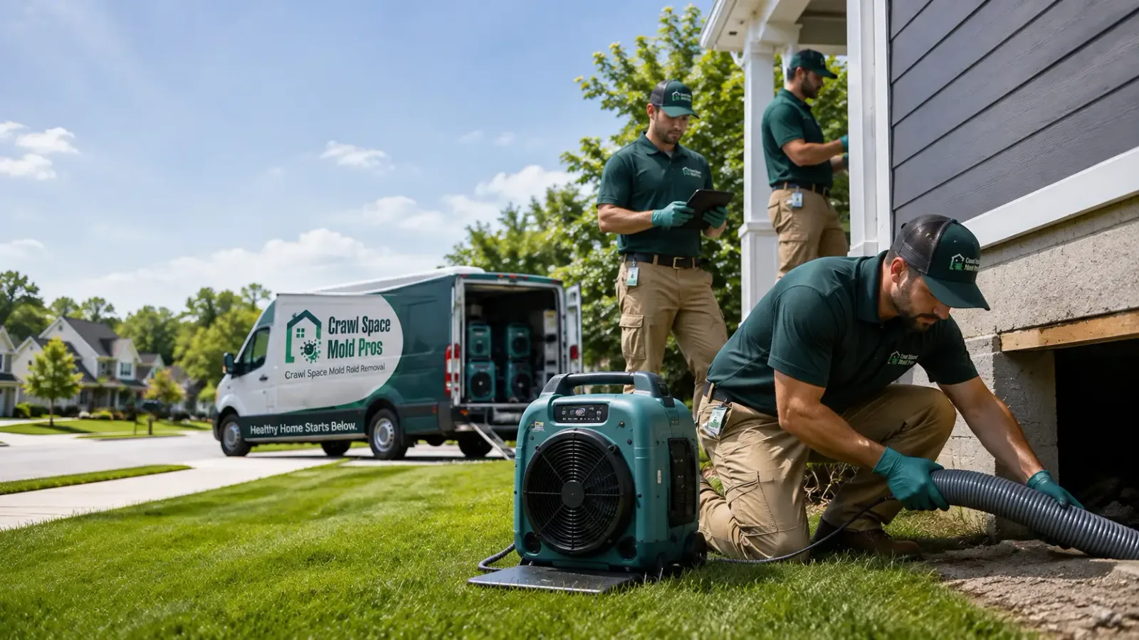 Crawl Space Mold Removal in Davenport, CA